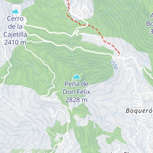 Map of Peña de Don Félix