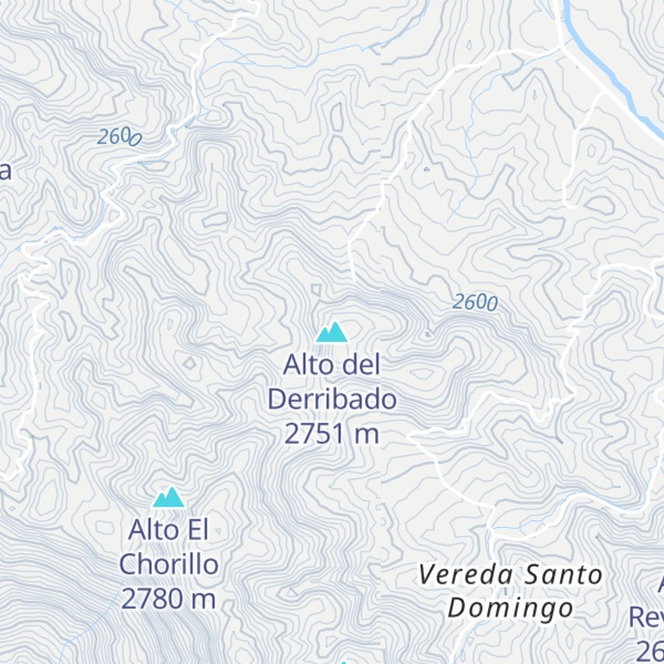 Map of Alto del Derribado