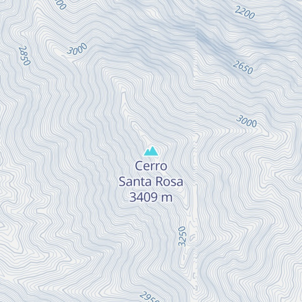 Map of Cerro Santa Rosa