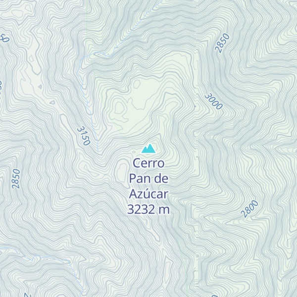 Map of Cerro Pan de Azúcar