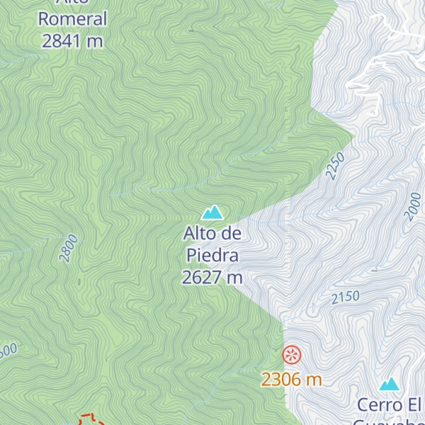 Map of Alto de Piedra