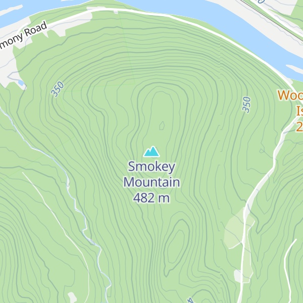 Map of Smokey Mountain