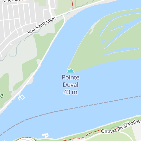 Map of Pointe Duval