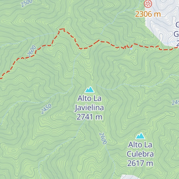 Map of Alto La Javielina