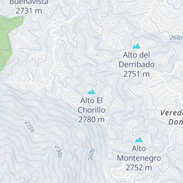 Map of Alto El Chorillo