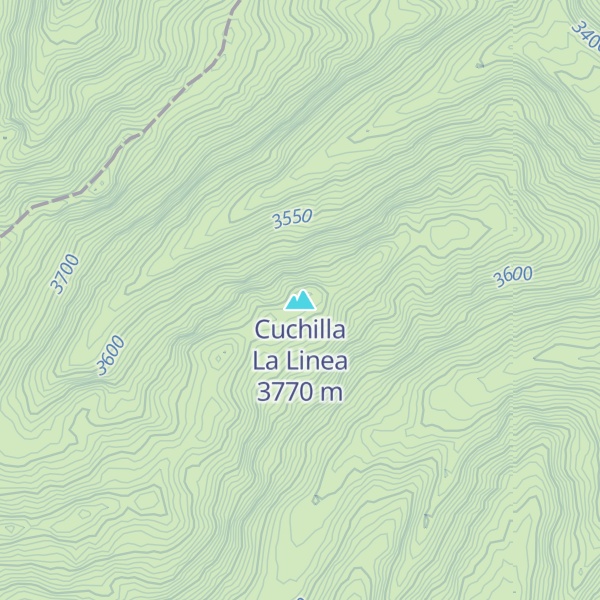 Map of Cuchilla La Linea