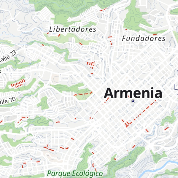 Map of Alto El Bosque