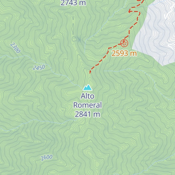 Map of Alto Romeral