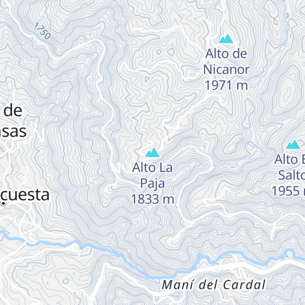 Map of Alto La Paja