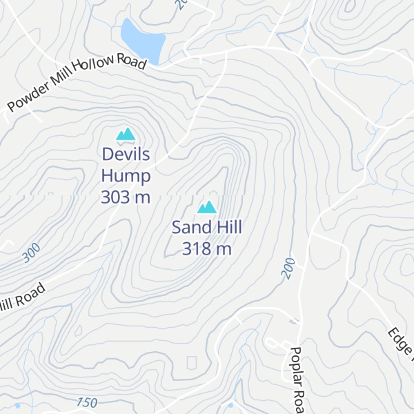 Map of Sand Hill