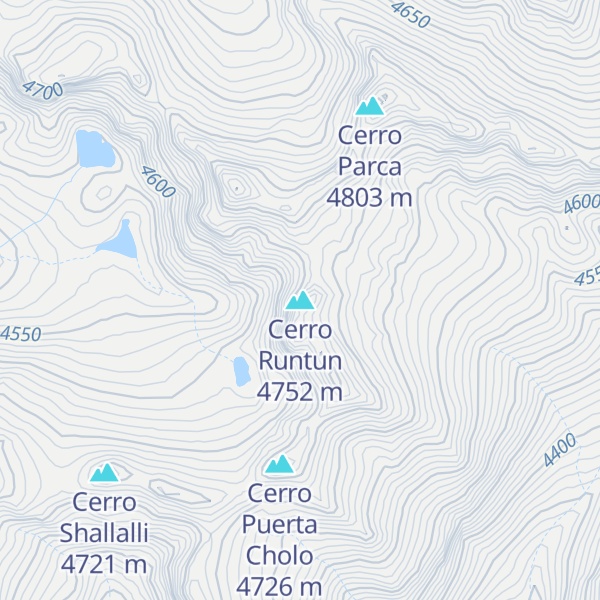 Map of Cerro Runtun