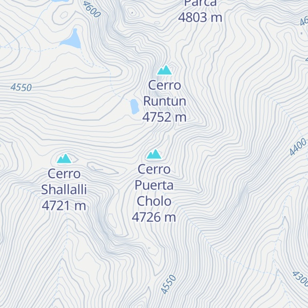 Map of Cerro Puerta Cholo