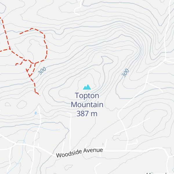 Map of Topton Mountain