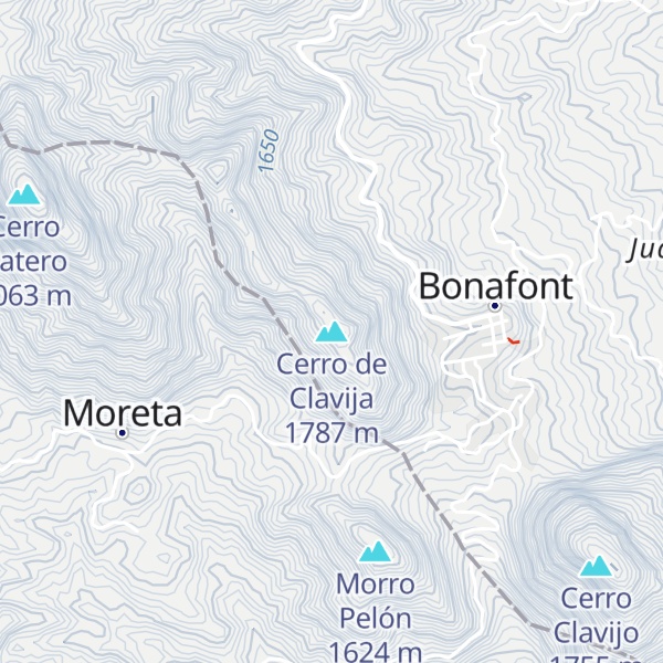 Map of Cerro de Clavija