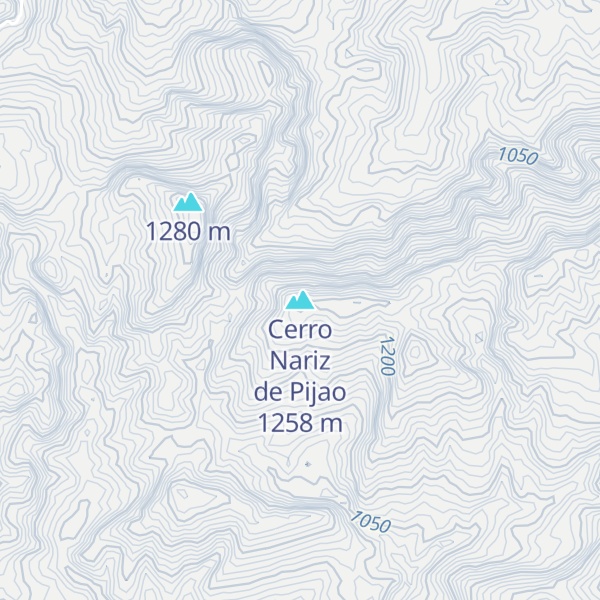 Map of Cerro Nariz de Pijao