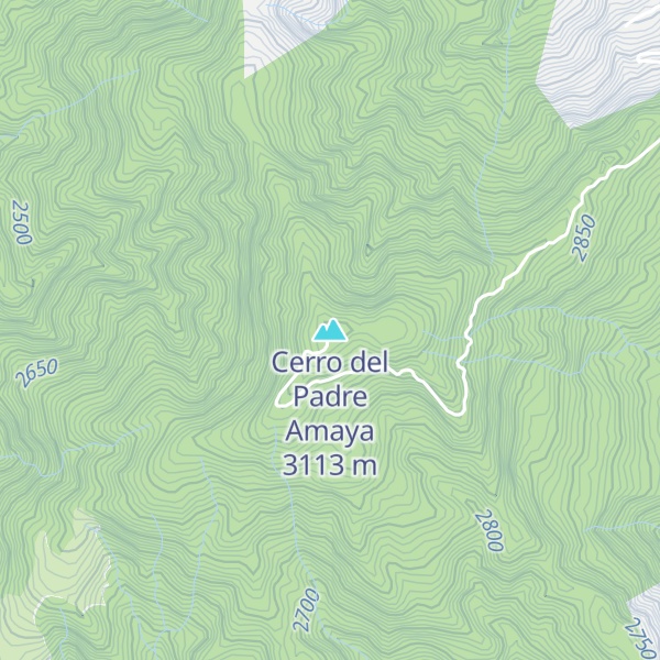 Map of Cerro del Padre Amaya