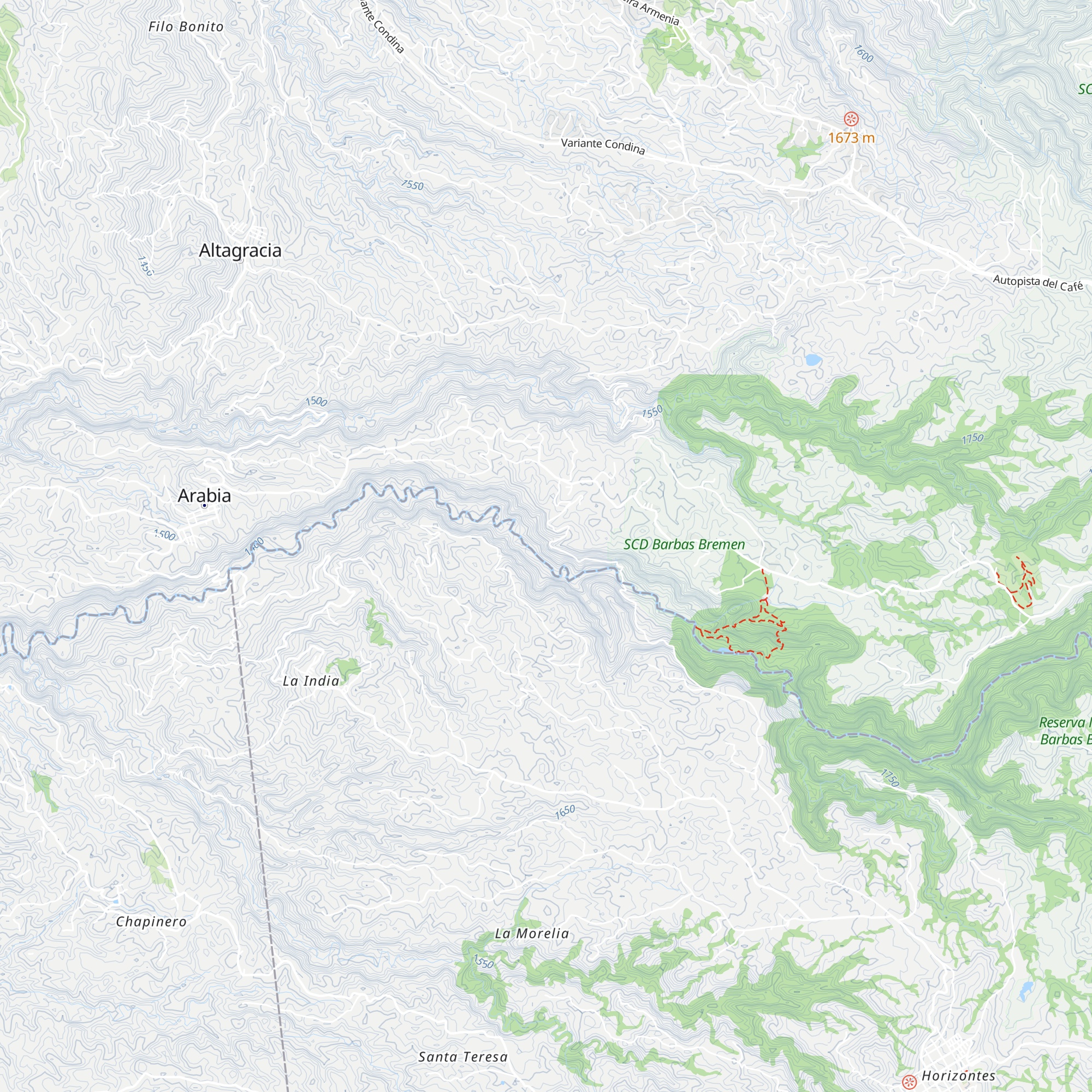 Cabaña del Nyctibius map