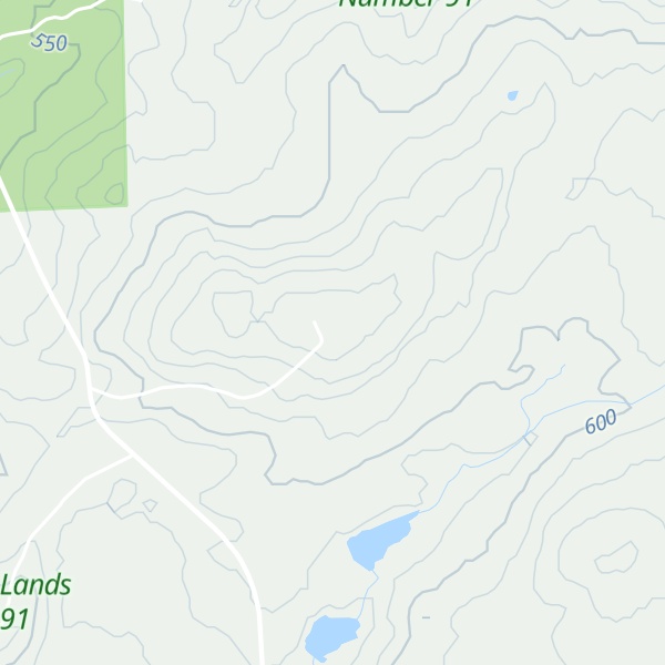 Map of Little Shiney Mountain