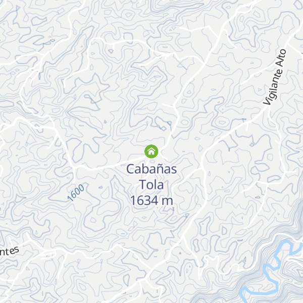 Map of Cabañas Tola