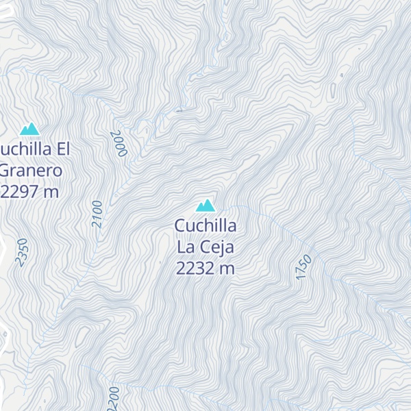 Map of Cuchilla La Ceja