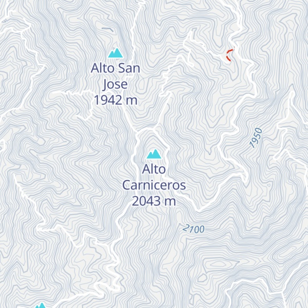 Map of Alto Carniceros