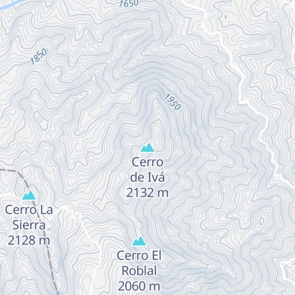 Map of Cerro de Ivá