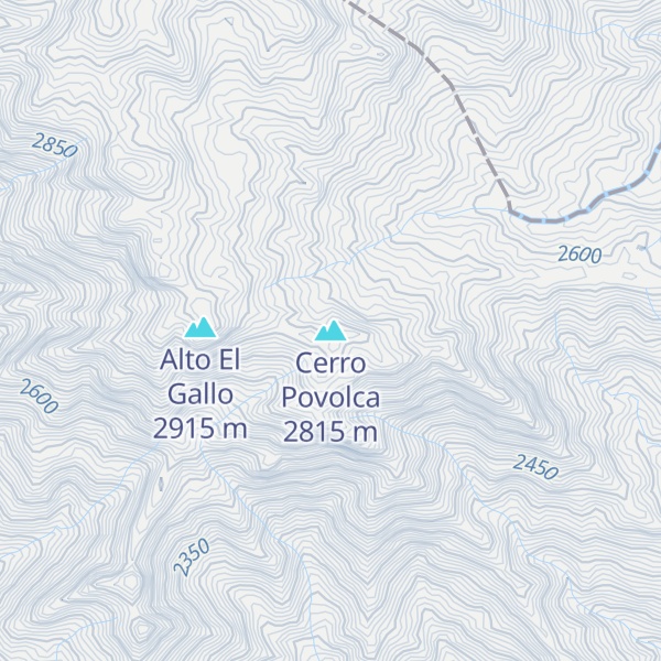 Map of Cerro Povolca