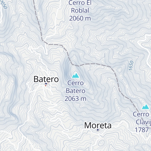 Map of Cerro Batero