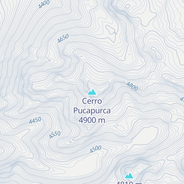 Map of Cerro Pucapurca