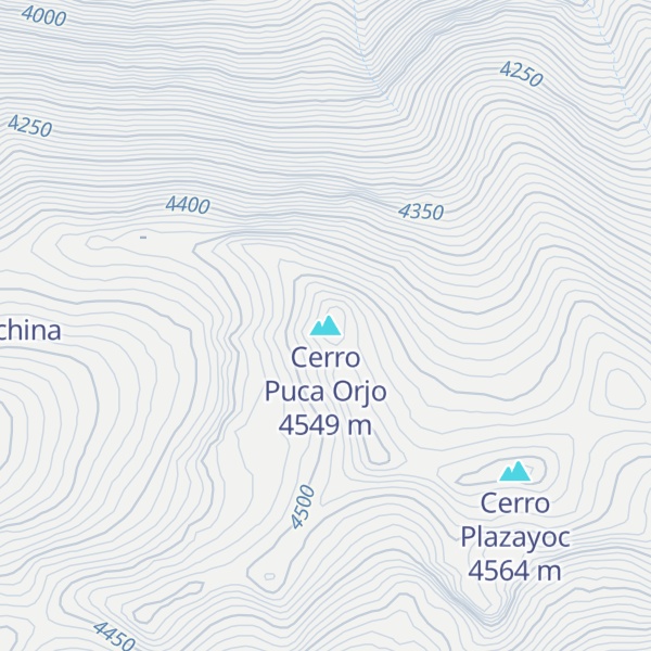 Map of Cerro Puca Orjo