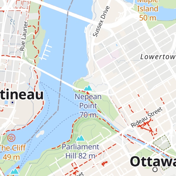 Map of Nepean Point