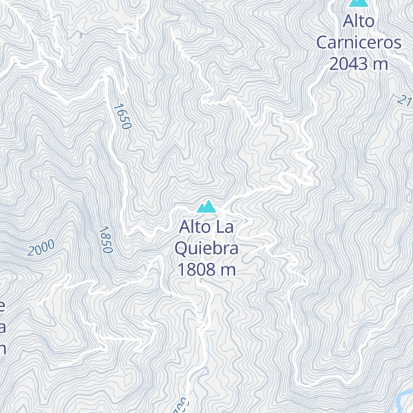 Map of Alto La Quiebra