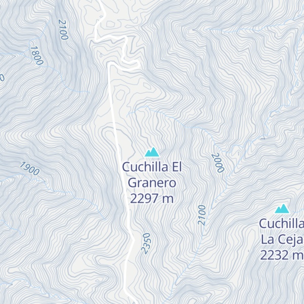 Map of Cuchilla El Granero