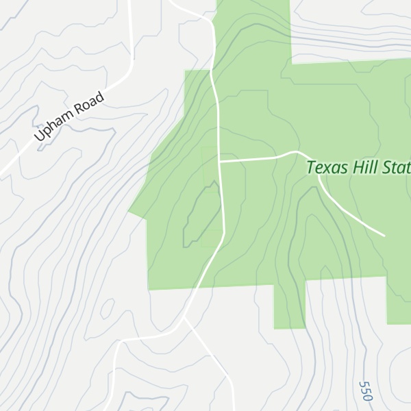 Map of Texas Hill