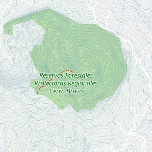 Map of Cerro Bravo