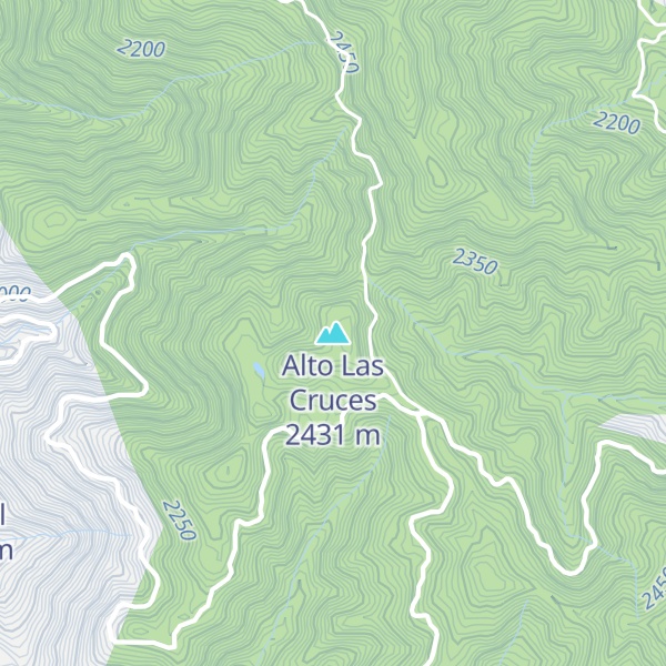 Map of Alto Las Cruces