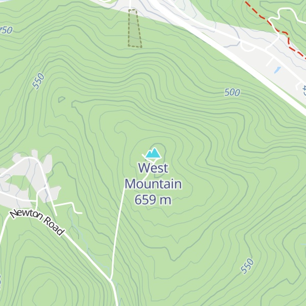 Map of West Mountain