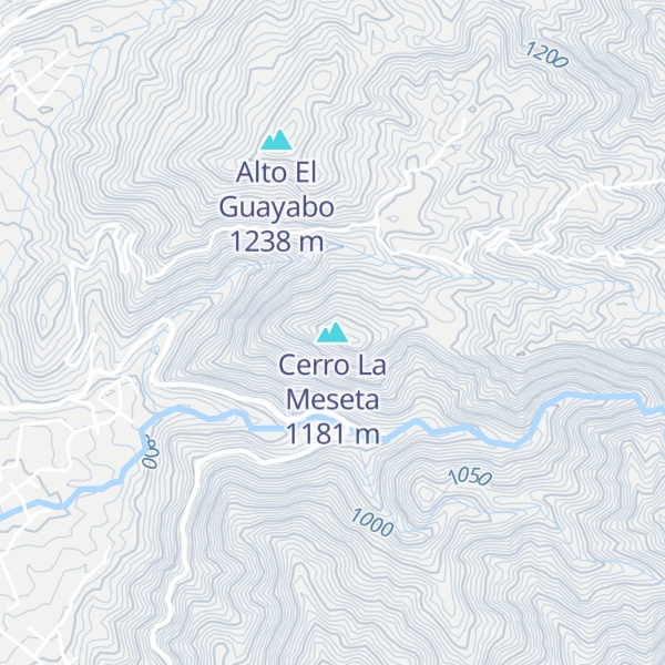 Map of Cerro La Meseta
