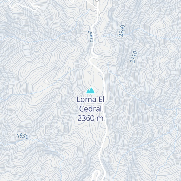 Map of Loma El Cedral