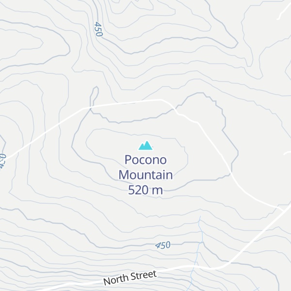 Map of Pocono Mountain