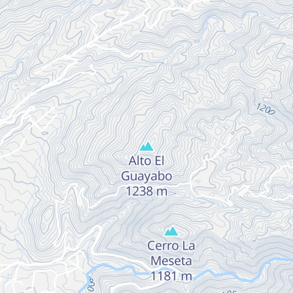 Map of Alto El Guayabo
