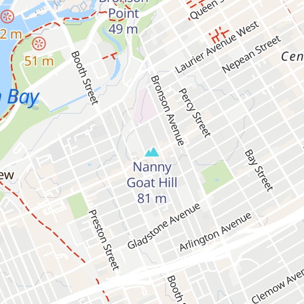 Map of Nanny Goat Hill