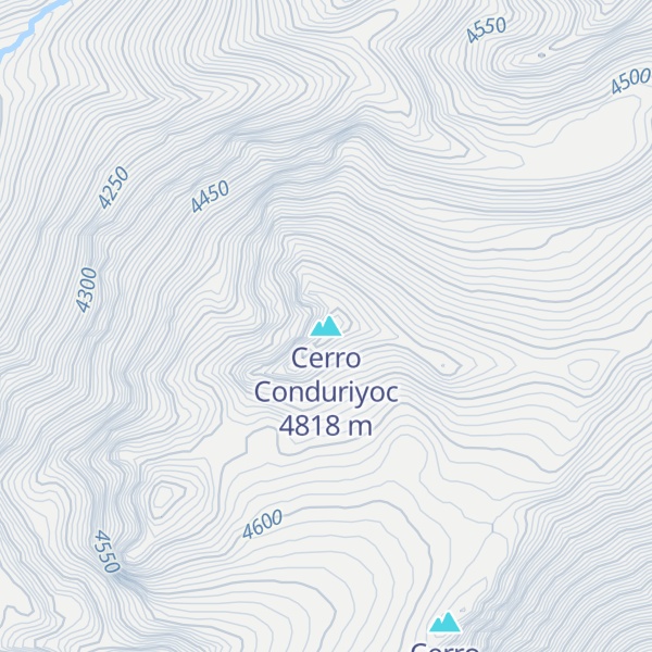 Map of Cerro Conduriyoc