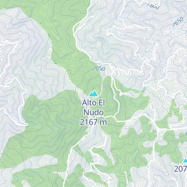 Map of Alto El Nudo