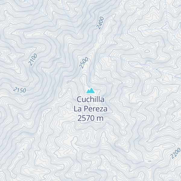 Map of Cuchilla La Pereza