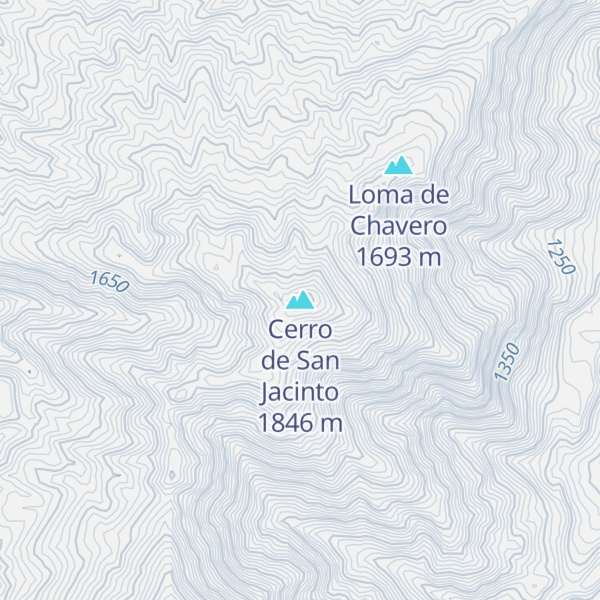 Map of Cerro de San Jacinto