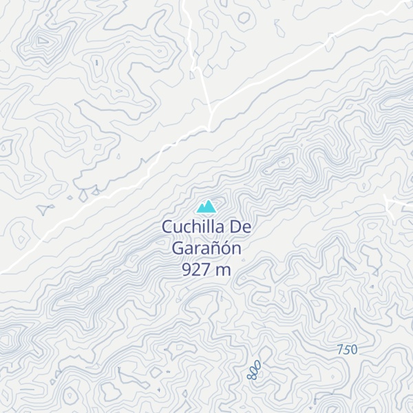Map of Cuchilla De Garañón