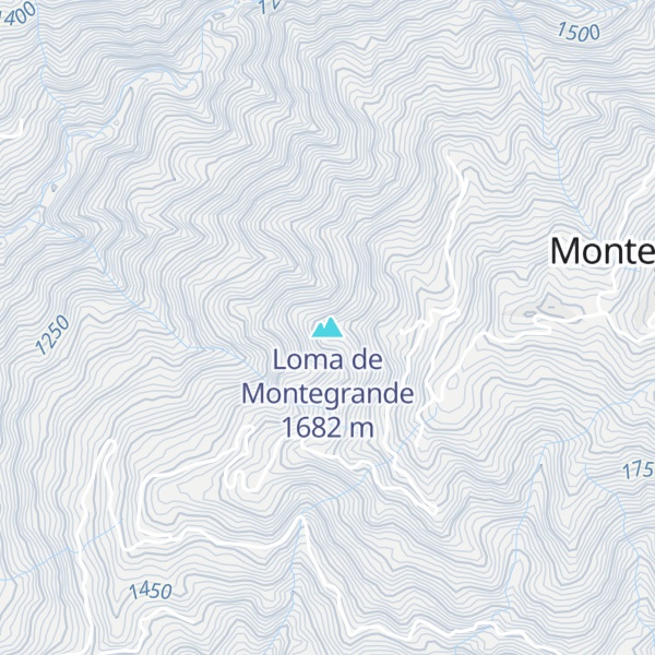 Map of Loma de Montegrande