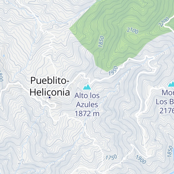 Map of Alto los Azules