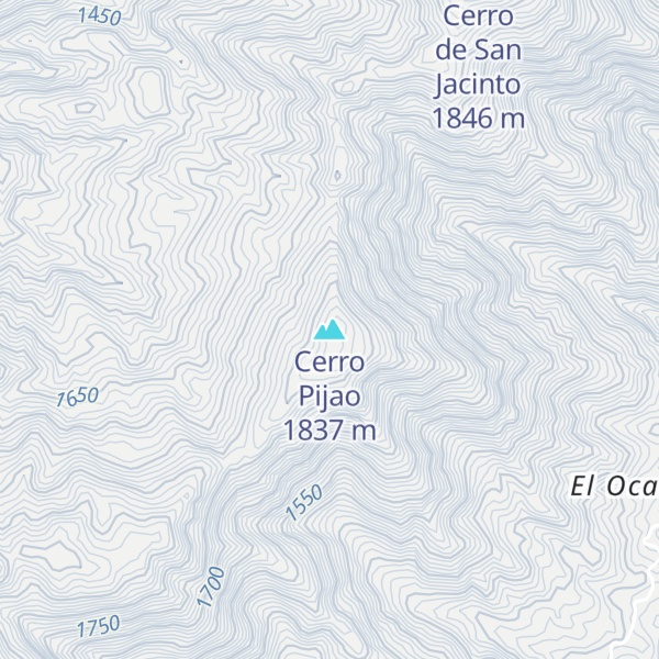 Map of Cerro Pijao